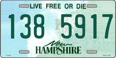 NH license plate 1385917