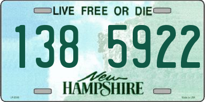 NH license plate 1385922