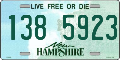 NH license plate 1385923