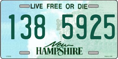 NH license plate 1385925