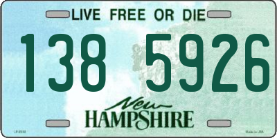 NH license plate 1385926