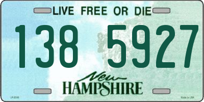 NH license plate 1385927
