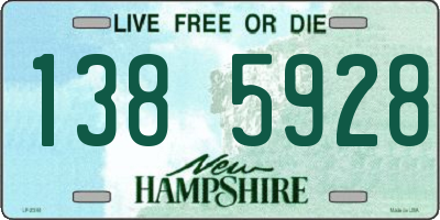 NH license plate 1385928