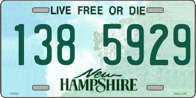 NH license plate 1385929
