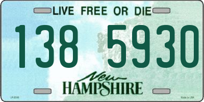 NH license plate 1385930