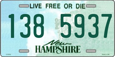 NH license plate 1385937