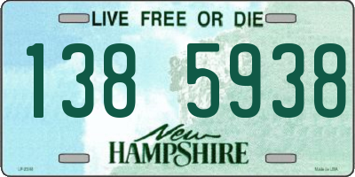NH license plate 1385938