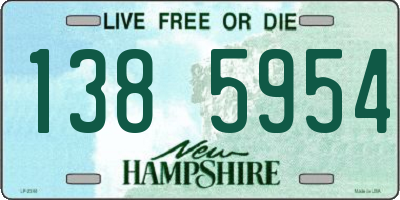 NH license plate 1385954