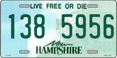 NH license plate 1385956