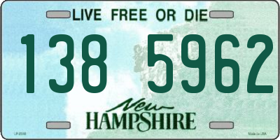NH license plate 1385962