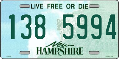 NH license plate 1385994