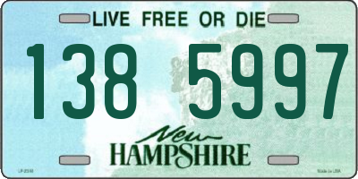 NH license plate 1385997