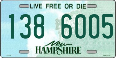 NH license plate 1386005