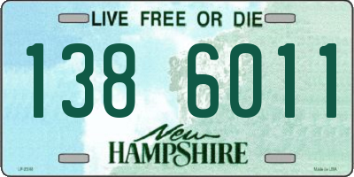 NH license plate 1386011