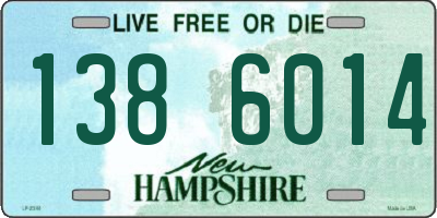 NH license plate 1386014