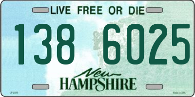 NH license plate 1386025