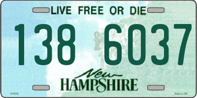 NH license plate 1386037