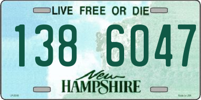 NH license plate 1386047