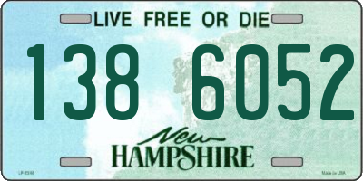 NH license plate 1386052