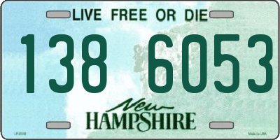 NH license plate 1386053