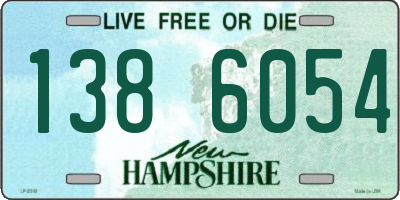 NH license plate 1386054