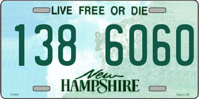 NH license plate 1386060