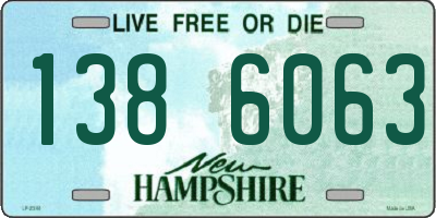 NH license plate 1386063