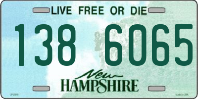 NH license plate 1386065