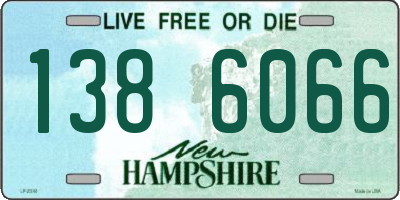 NH license plate 1386066
