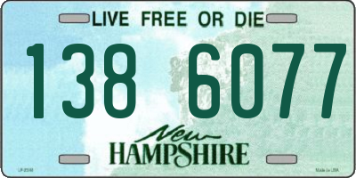 NH license plate 1386077