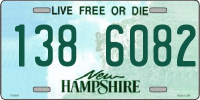 NH license plate 1386082