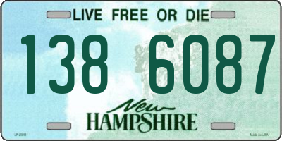 NH license plate 1386087