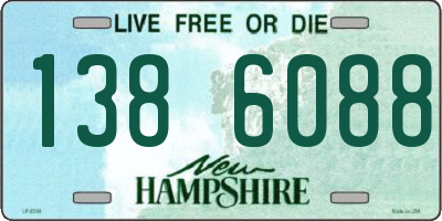 NH license plate 1386088