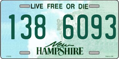 NH license plate 1386093