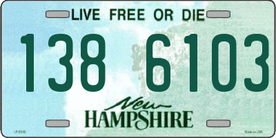 NH license plate 1386103
