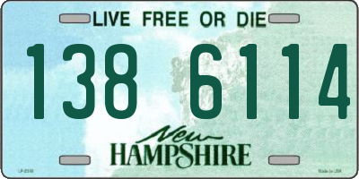 NH license plate 1386114