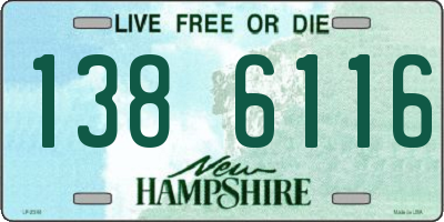 NH license plate 1386116