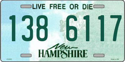 NH license plate 1386117
