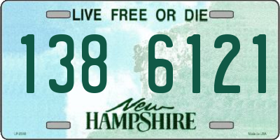 NH license plate 1386121
