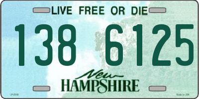 NH license plate 1386125