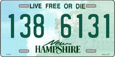 NH license plate 1386131