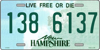NH license plate 1386137