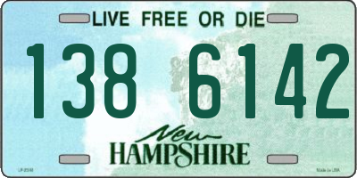 NH license plate 1386142