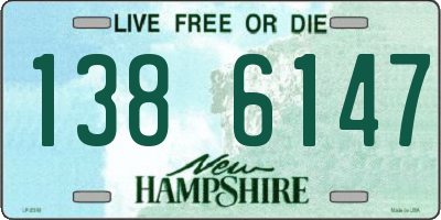 NH license plate 1386147