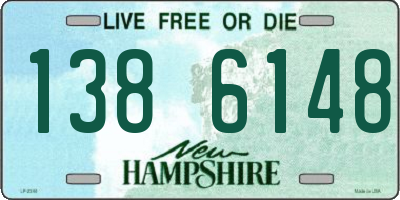 NH license plate 1386148