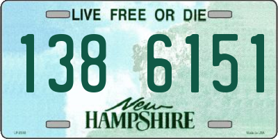 NH license plate 1386151