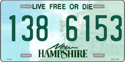 NH license plate 1386153