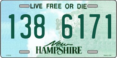 NH license plate 1386171