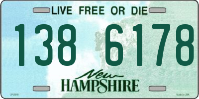 NH license plate 1386178