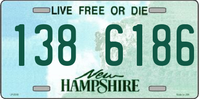 NH license plate 1386186